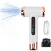 Gonetre Asciugacapelli Senza Fili Asciugacapelli Portatile Ricaricabile Tramite 200W USB Styling con Caldo e Freddo per Studenti, Viaggi, Uscite, Casa (Bianco)