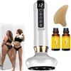 Wxshang Velora Massaggiatore Anti Cellulite Vacuum, Velora Beauty Anticellulite, Massaggiatore Anticellulite Elettrico, Coppettazione Cellulite 12 Livelli Regolabili, Riduce La Cellulite, Smagliature (Bianco)