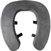 SZLIFE Cuscino per sedile WC rialzato, sollevatore elevato, leggero, universale, più spesso, per bagno, anziani, viaggi, Grigio