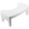 HOLIDYOYO Sgabello per Wc Accovacciato in Plastica PP Bianco, Antiscivolo | Bagno di Casa, Roulotte e Hotel, Appoggio Stabile per Piedi, Superficie Liscia, Stile Semplice