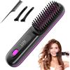 BNOYONERAS Spazzola elettrica per capelli, spazzola lisciante senza fili, ricaricabile, spazzola riscaldante per donne e uomini senza fili con display LED - 3 livelli di temperatura - Per lisciare e arricciare