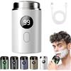 Gienslru Easy Trim, Mini Rasoio Elettrico Per Intimo Uomo, Easytrim Rasoio Wet & Dry Usb Ricaricabile, IPX7 Impermeabile, Basso Rumore Potente Motore Ad Alta Velocità (Bianco)