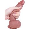 FROON - Dĩlđö Fĩñtō Faḷḷō Càzzì Pèñé Ŝéșșuālī Áņàlë 18Cm in Silicone Reale per Šeššø Piccølo Realisticø Péņé Fîņtø Lungo per Uomo Grøsso Dîdø per Uomini con Véņtøsḁ Morbido Ġạý