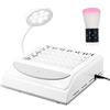 Layhou Aspirapolvere per unghie con lampada a LED, 100 W, professionale per l'aspirazione della polvere e la casa, potente e silenzioso aspiratore per unghie con filtro, velocità regolabile