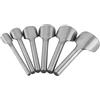 Hilitand 6 pz / set FAI DA TE Cuoio Carft Half-Rotonda Punch Belt End Cutter Per La Casa In Pelle Cucito (15-40mm) Punzonatura Mezzo Tondo Taglierina