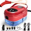 TwoOases Pulitore a Vapore, 2500w Vaporetto, Pulitore a Vapore ad Alta Pressione per Pulizia, Steamer Portatile, Steam Cleaner, Macchina per Pulizia a Vapore per Cucina, Pavimenti, Domestico - Rosso