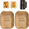 ZXMGG 100 pezzi Carta per friggitrice ad aria for Ninja Double Stack XL 9.5L Fodere per friggitrice ad aria Fodere di carta da forno per SL400EUCP Ninja Stack XL SL400EU Accessori per friggitrice ad aria