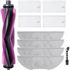 Fixbetter Set accessori per Eureka E20 Evo Plus aspirapolvere robot, 1 spazzola principale, 4 filtri Hepa, 4 tamponi, 1 spazzola