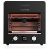 Cecotec Forno per Arrosti Txuletaco 8000 Inferno. 2200W, Griglia in ghisa, Vassoio in pietra per pizze, 2 Teglie raccolta del grasso,temperatura fino 850º, Termometro cucina digitale incluso