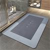 TOKLYUIE Tappetino Super Assorbente, Tappeto Da Bagno Ad Asciugatura Rapida Di Grandi Dimensioni 18x59 Pollici, Tappetino Da Cucina Antiscivolo Con Fondo in Gomma (50_x_80_cm, Rettangolare Blu)