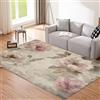 CEDNXOER Petali Rosa Tappeto Pelo Corto, per Soggiorno 120x180cm Lavabile Retro Fiori Antiscivolo Soffice per Camera da Letto Cucina Sala da Pranzo