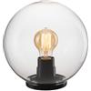 Generico Sfera Globo Opale Per Lampione da Esterno, Attacco E27, LED Compatibile, Stagna IP44, per Giardino (Fumè, Diam. 30cm)