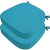 DOGACA Set 4/2 Cuscini Sedia da Cucina/Cuscini di Seduta, 40x38 43x40 43x42cm (3/5/8CM Spessore) Confortevole Cuscini Coprisedia da Cucina,con Lacci Imbottito,Lavabili(6,2pcs:40x38x5cm)