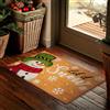 Brubaker Zerbino Natalizio per Esterni e Interni - Let It Snow - 45 x 75 cm - Tappeto in 100% Fibra di Cocco, Antisporco e Antisdrucciolo - Impermeabile - Ideale per Ingresso, Giardino e Terrazza
