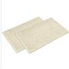 WohnDirect Set di tappetini da bagno 2 pezzi - Crema 50 x 80 cm - antiscivolo e lavabile - tappetino da bagno, tappeto da bagno, tappetino per WC