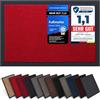 Jan Max Tappetino antisporco - 8 Colori - zerbino con 2900g/m2 PP Twisted Heatset Fibra - 2,4l/m2 Assorbimento dell'umidità - Tappetino da Corsa Pulito 90 x 150 cm Rosso