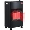 EGLEMTEK Stufa a Gas GPL 4,2 kW con 3 Livelli Pannelli Infrarossi Accensione Piezoelettrica CE Sicurezza ODS e Anti-Ribaltamento Ruote per Trasporto Adatta Interni fino 60m³ Bombole 15 kg