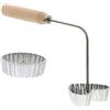Anneome 1 Set Stampo Youdunzi Taglierino Svedese Achappam Svedese Ferro Per Pizzelle Bunueler Per Cialde in Alluminio Buñuelos Abito Lega Di Alluminio Navia A Forma Di Cuore