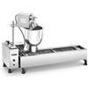 Royal Catering Macchina per Ciambelle Piastra per Donuts RCDM-3K (3.000 W, 6 l, 900 ciambelle/ora, 200 °C, Acciaio Inox)