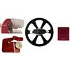 Berkel - Home Line 250 + Cover Affettatrice Rossa + Disco Rimuovi Lama + Accessorio Affilatoio per Home Line (Rosso)
