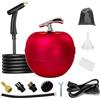 OUTIGO Pulitore a vapore portatile, ad alta temperatura per cucina, 2000 W, elimina grasso e olio in molti settori della cucina, auto, pavimenti, mobili, vetro, piastrelle. (rosso sfumato)