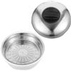 TOYANDONA Vaporiera da Microonde in Plastico e Acciaio Inossidabile, Set Facile da Pulire Coperchio, per Cuocere Verdure al Vapore Rapidamente in Cucina