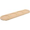 CHICAMPERA Vassoio Portabicchieri in Legno 4 Fori, Supporto per Shot e Vino, Antiscivolo, Stabile, per Bar e Feste