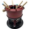 Baoblaze Fondue Pot di fonduta di formaggio Spessita Multipurpoise Fondue Maker di Pentole Set di fonduta per Carne Casa Dessert Formaggio Holiday