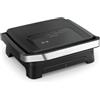Tefal Inicio Classic GC271810 - Griglia a contatto 2 in 1, 2000 W, design compatto, alloggiamento in acciaio inox, vassoio raccogli succhi, piastre antiaderenti, colore: Nero