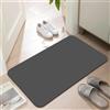LYGLIGH Zerbino ultra sottile per ingresso interno, antiscivolo, assorbente, lavabile, 76,2 x 43,2 cm, antracite