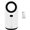 VONROC Termoventilatore Bladeless 1500W - Tecnologia Senza Pale, Riscaldamento Rapido, Oscillazione, Termostato 15-40°C, Timer 1-12H, Telecomando, Design Premium Nero Opaco - fino a 15 m² Bianco
