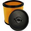 vhbw filtro a pieghe piatte compatibile con Parkside PNTS 1250/9, 23 E., 1250, 1300 D3 aspirapolvere - nero/giallo