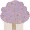 RugVista Apple tree, Tappeto per bambini, Moderni, 150 x cm, Pelo corto, Cameretta, Lavabile in lavatrice, Senza sostanze chimiche pericolose, Porpora/Giallo
