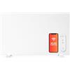 Sollero 450-600 W Riscaldamento a infrarossi Smart — Doppio riscaldamento, supporto o montaggio a parete — App WiFi, telecomando, timer, incl. piedini di supporto, bianco, risparmio energetico