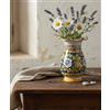 Generico Vaso grande in ceramica siciliana blu giallo verde rosso di santo stefano di camastra decorata a mano barocco Art 16