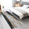 Generic Tappeto Corridoio Tappeti Doratura di lusso del marmo Cucina Antiscivolo 60x180 cm Lavabile in Lavatrice Camera da Letto Scendiletto Cameretta NeroOperatori di spazi alberghieri/commerciali