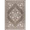 Mazovia Tappeti - Beige Tappeto per Esterni,Interni Cornice, Vegetale, Vintage - Balcone, Terrazza, Patio, Padiglione, Cucina - Pile Corto Rettangolo Certificato OEKO-TEX® Impermeabile - 80 x 150 cm