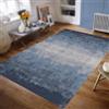 KTYUTJDH Tappeti di zona, Moderno Blu Navy Grigio Azzurro, Blu, Quadrato 110 x 110 cm,Tappeto Salotto Lavabile, Tappeti decorativi interno moderni Soggiorno Tavolo,