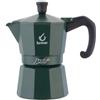 FOREVER Caffettiera Moka per Induzione, Miss Moka Prestige Induction 'All Green', Caffettiera Moka per Casa, Caffettiera Portatile per Viaggio, inclusa Guarnizione in Silicone (3 Tazze)