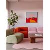 RugVista Olga, Tappeto per interni ed esterni, Moderni, 80 x 200 cm, Pelo medio, Corridoio, Porch, Lavabile solo a mano, Resistente ai raggi UV, Rosa