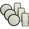 vhbw 6x filtro compatibile con Rowenta Silence Force Animal RO7260, RO7260EA aspirapolvere - filtro aria di scarico EPA, filtro pre-motore