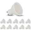 Generico Set 10 Faretti LED GU10, 7W, 220V, 4000K Luce Naturale, 527 Lumen, Angolo 110°