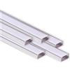 AFTERTECH 5x 3metri (15M) 1506 15x6mm PROFILO ALLUMINIO PER STRISCE STRIP LED BARRA RIGIDA 3MT + COPERTURA (5x 3metri 1506 milk)