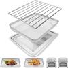 GWY Griglia di raffreddamento di ricambio per friggitrice ad aria Cuisinart TOA-26 28, tostapane a convezione, 28 x 25,4 cm, in acciaio inox, accessori per lavastoviglie