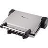 MasterPro Foodies - Griglia a contatto per sandwich, 2 piastre rimovibili, griglia da tavolo pieghevole a 180° e verticale, 2100 W, 33x40x13 cm, Argento