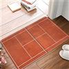 Boxbit zerbino ingresso esterno tappeto per campo da tennis in poliestere stampato, per bagno, cucina, tappeto per porta, tappetino per porta, sportivo, arancione, antiscivolo decorazioni casa Regali