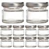 Muzrunq Mini bottiglie di vetro sigillate per calamaio Contenitori per bottiglie di inchiostro trasparente da 25 ml con coperchi a vite 10 pezzi per supporto per pennino obliquo Supporto per penna a immer