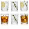moorg Set Bicchieri Whisky 300 ml - 6 Bicchieri da Rum in Vetro Moderni, Bicchiere Vetro Particolari, Tumbler per Cocktail