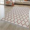 TT Home Tappeto per soggiorno tessuto a mano design orientale con frange, multicolore, Dimensione:140x200 cm