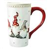 Generic Babbo Natale Ceramica Tazza Di Caffè Stoccaggio E Piatto Decorativo Teiera Condimento Vaso Cucchiaio Titolare Sigillato Burro A Forma Albero (Tazza alta)